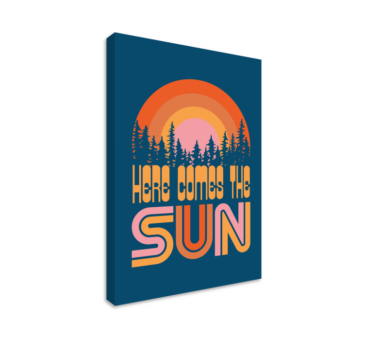 Vintage Sun Music canvas art - TenStickers