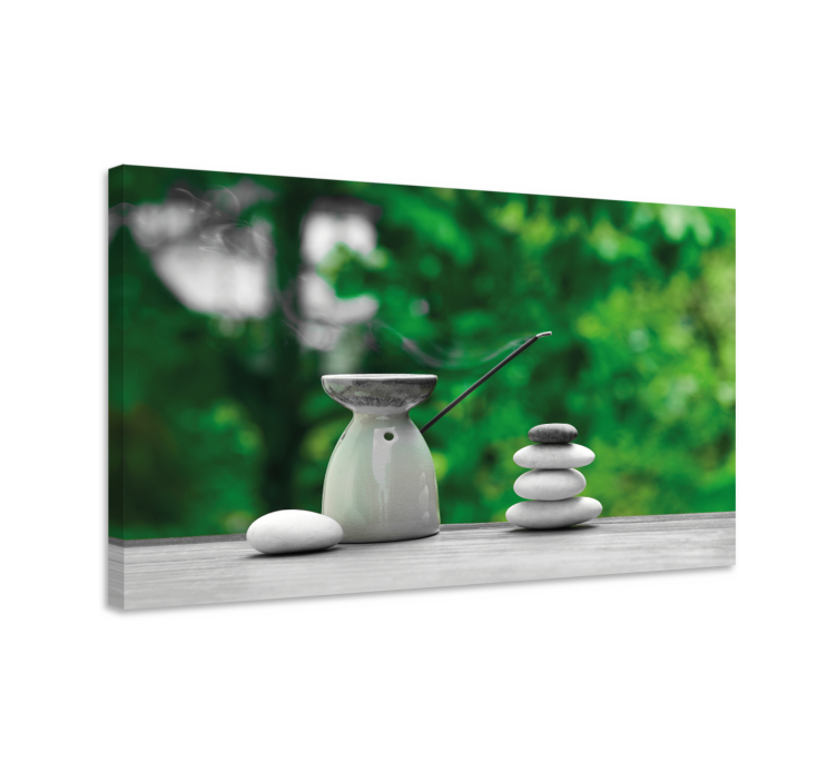 Zen bathroom canvas print - TenStickers