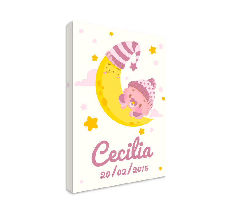 Cocktail canvas lunar joy embrace - TenStickers