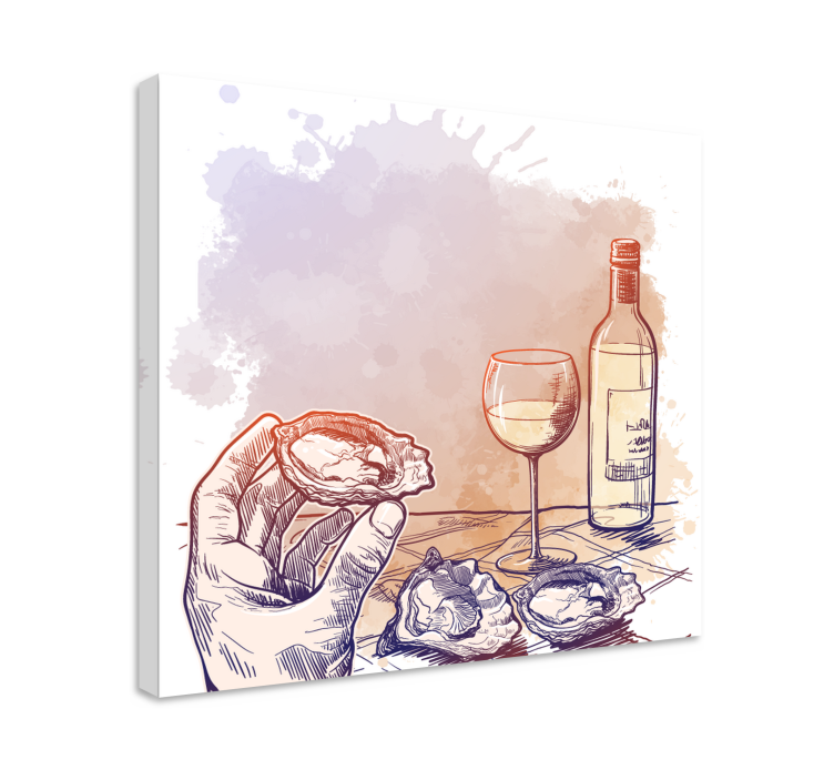 Seafood Indulgence Moments cityscape wall art - TenStickers