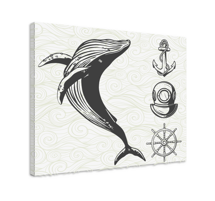 Nautical rustic canvas art - TenStickers