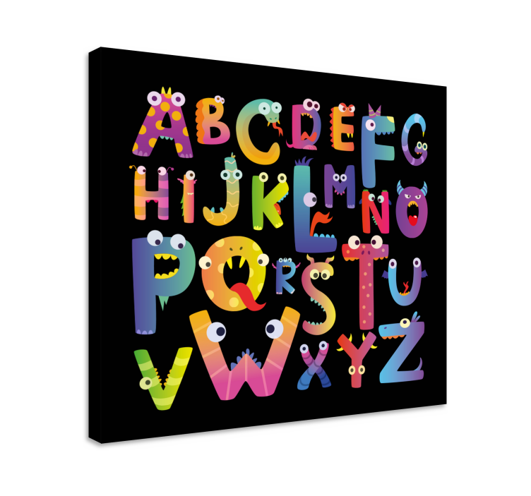 Children's alphabet Alphabet canvas prints - TenStickers