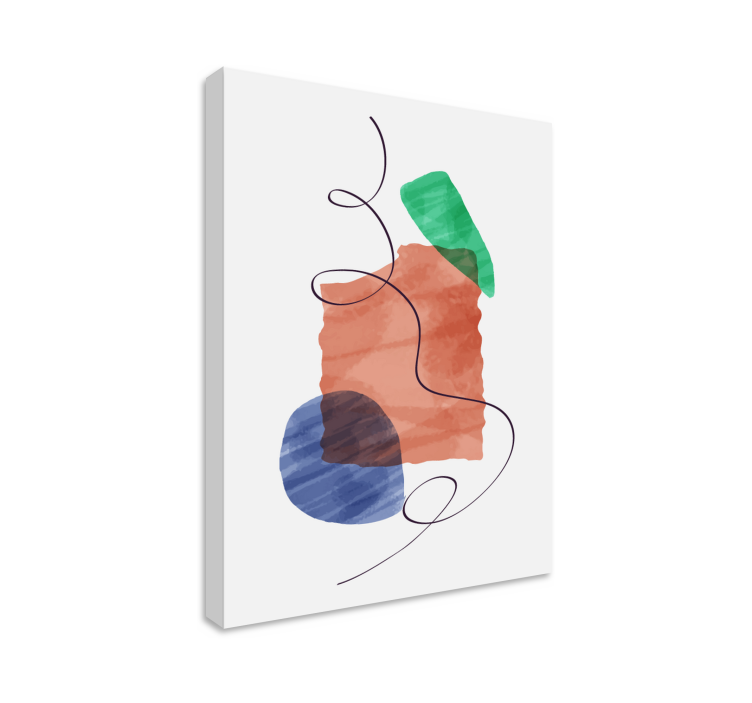 Modern canvas art abstract composition design - TenStickers