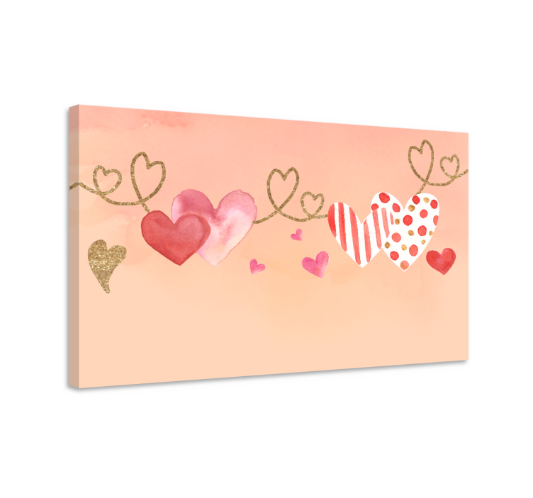 Flowers canvas heartfelt bonds connection - TenStickers