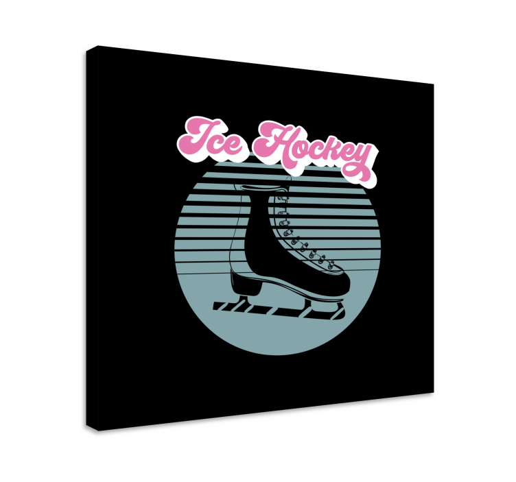 Ice hockey skates teen canvas prints - TenStickers