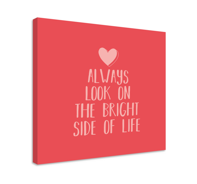 Positive outlook quote canvas - TenStickers