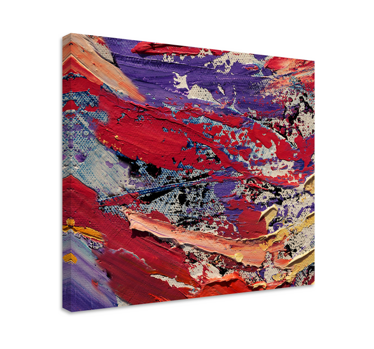 Abstract wall art 1 dynamic color flow - TenStickers