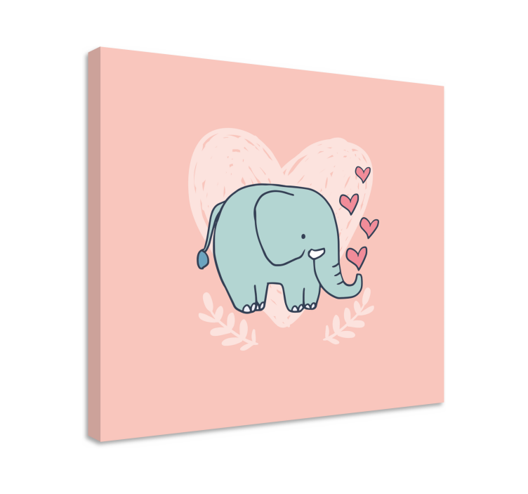 Elephant wallart adorable elephant affection - TenStickers