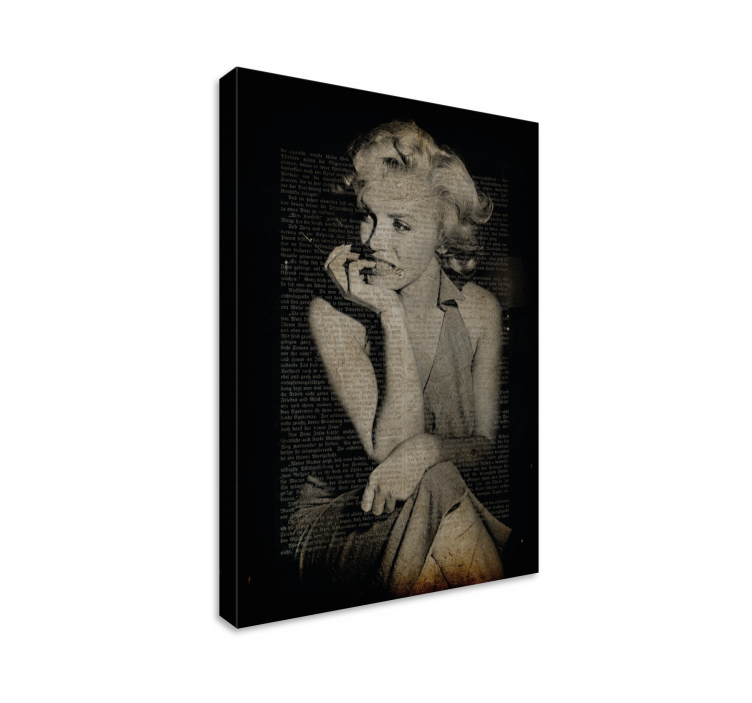 Vintage Marlyn Monroe retro canvas art - TenStickers
