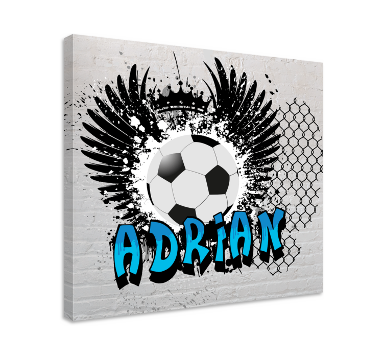 Sports canvas art soccer inspired design - TenStickers