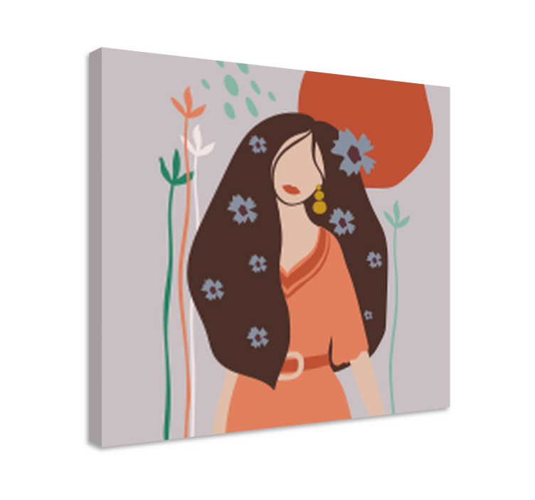 People canvas elegant woman artwork - TenStickers
