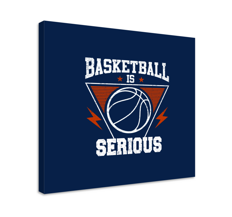 Sports canvas art basketball is serious - TenStickers