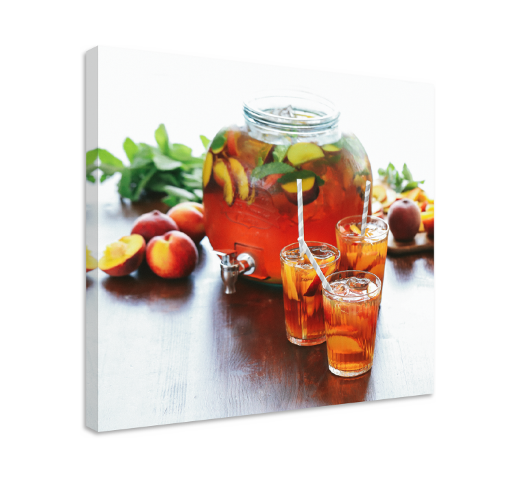 Fruit canvas wall art refreshing nectar beverage - TenStickers