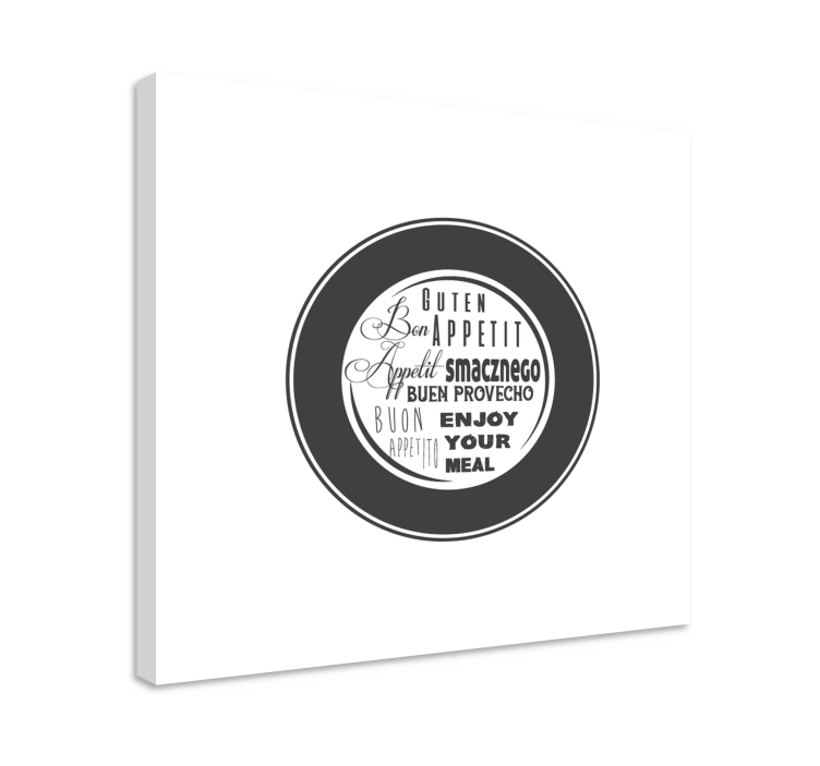 Enjoy your meal quote canvas - TenStickers