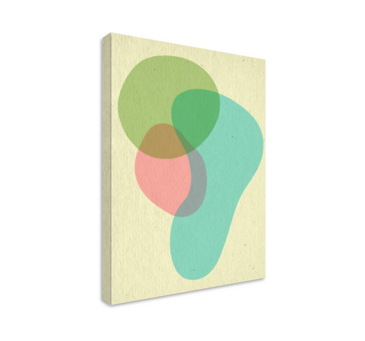 Abstract wall art 1 fluid shape design - TenStickers