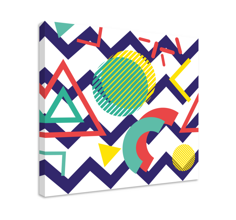 Geometric canvas of dynamic geometric forms - TenStickers