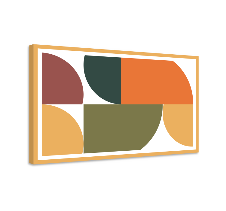 Abstract geometric art geometric canvas - TenStickers