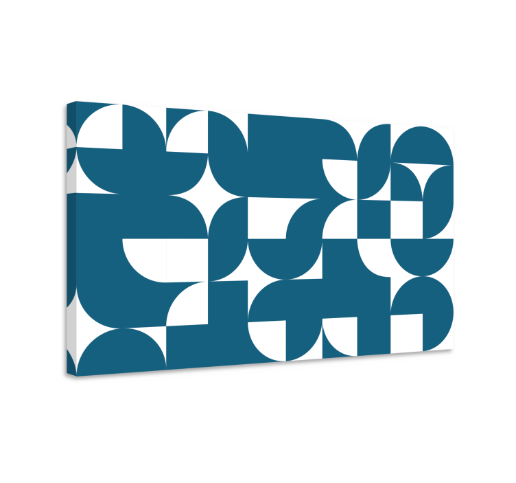 Geometric canvas contemporary shape blend - TenStickers