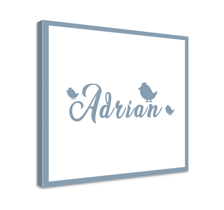 Abc canvas wall art customized name art - TenStickers