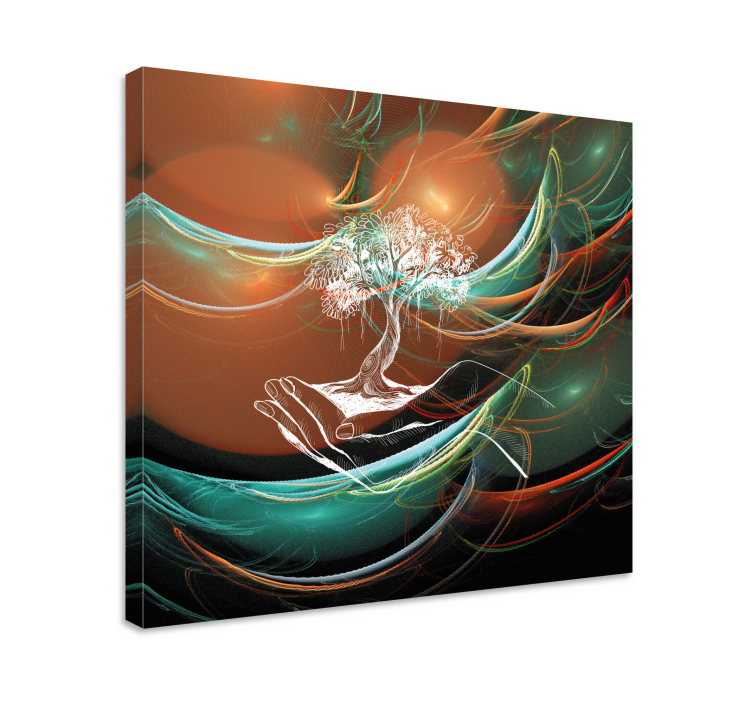 Four seasons elegant tree 3D canvas prints - TenStickers