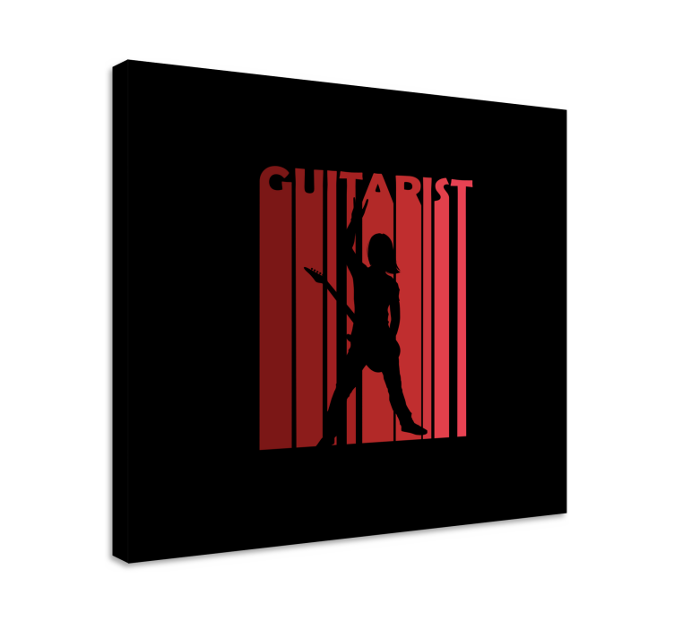 Music canvas art silhouetted performer artwork - TenStickers