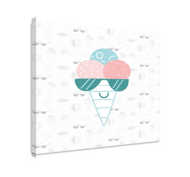 Sports canvas art ice cream delight - TenStickers
