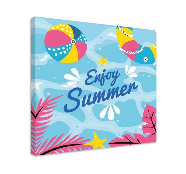 Sports canvas art summer beach joy - TenStickers