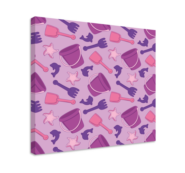Nursery canvas beach toys design - TenStickers