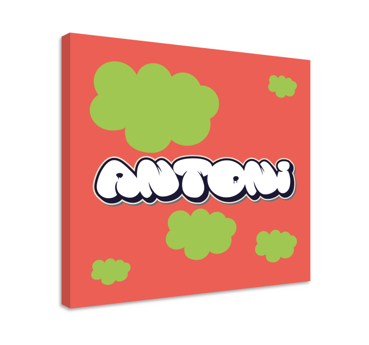 Abc canvas wall art in fun typography design - TenStickers