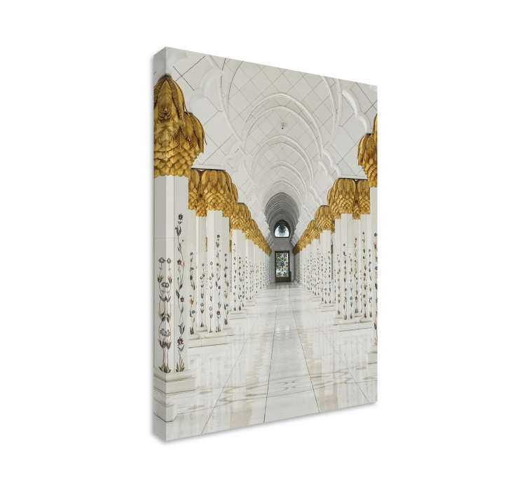 Golden Arabian archs 3D canvas prints - TenStickers