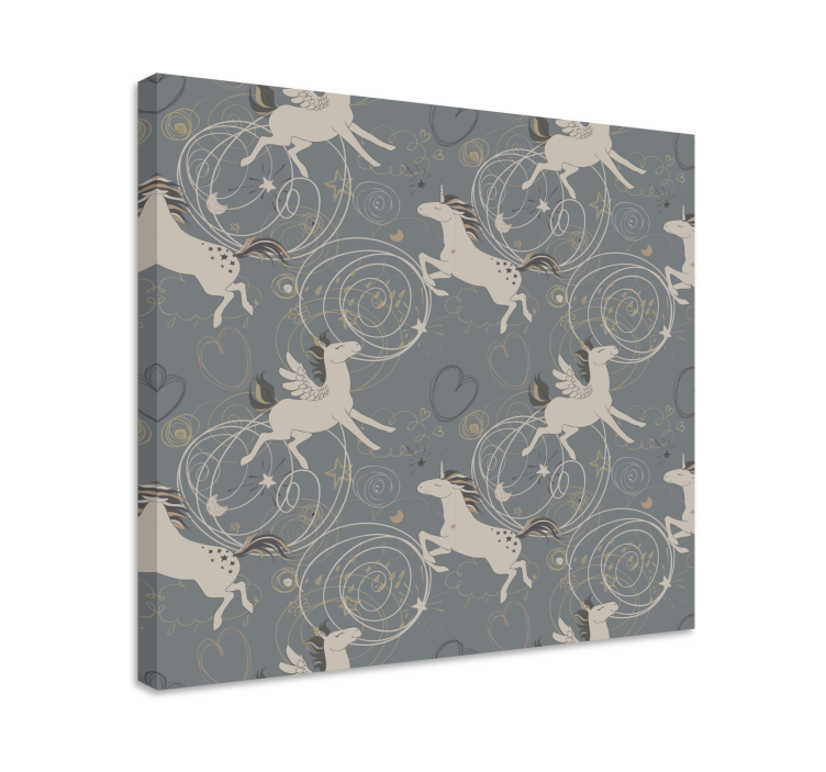 Unicorn pictures framed enchanted winged beings - TenStickers