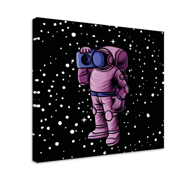 Astronaut Capturing Stars canvas print - TenStickers