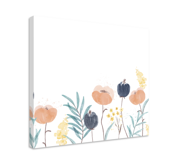 Flowers canvas floral buds display - TenStickers