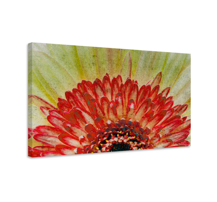 Flowers canvas with lively floral detail - TenStickers