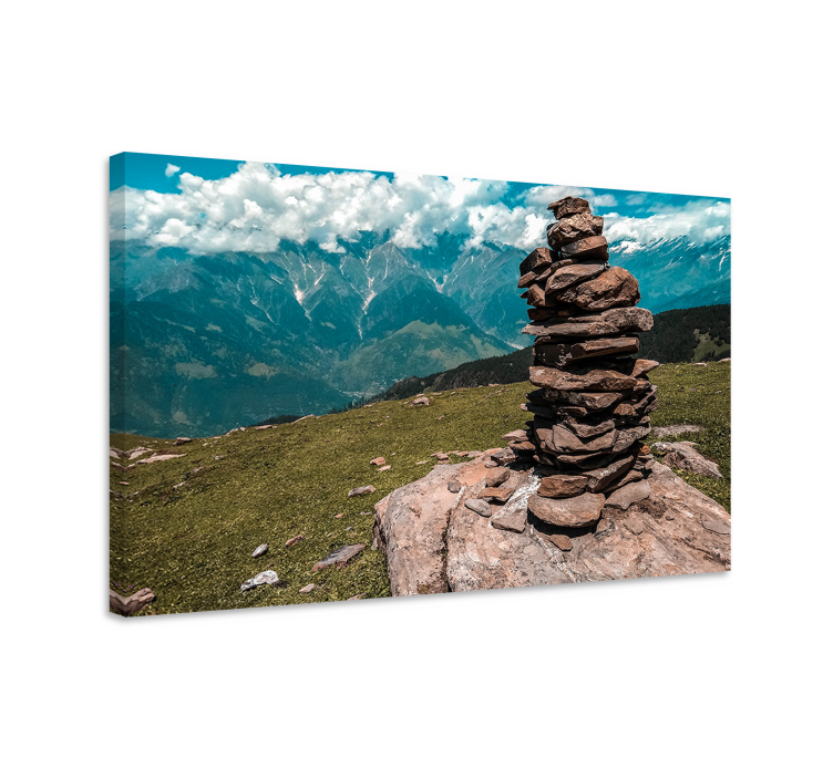 Landscape canvas stone stack formation - TenStickers
