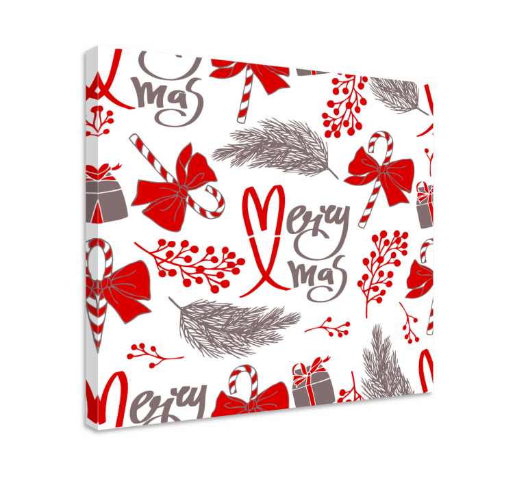 Abc canvas wall art merry christmas artwork - TenStickers