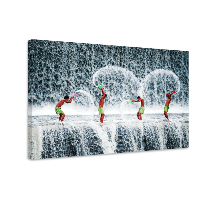 Sports canvas art water splash games - TenStickers