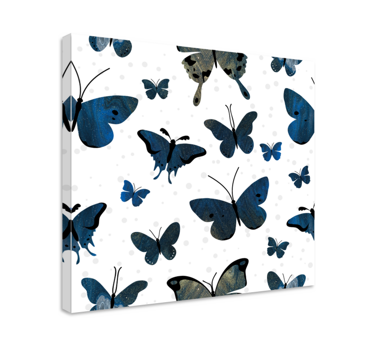Butterfly canvas with various butterfly designs - TenStickers