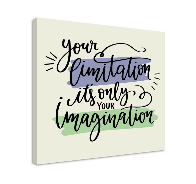 Quote canvas limitations inspire creativity - TenStickers