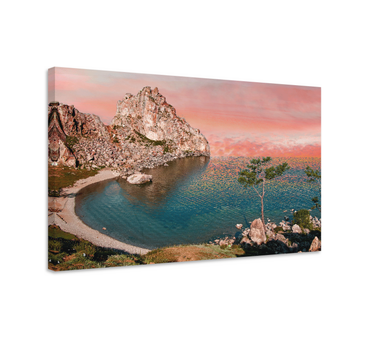 Landscape canvas coastal rock formation - TenStickers