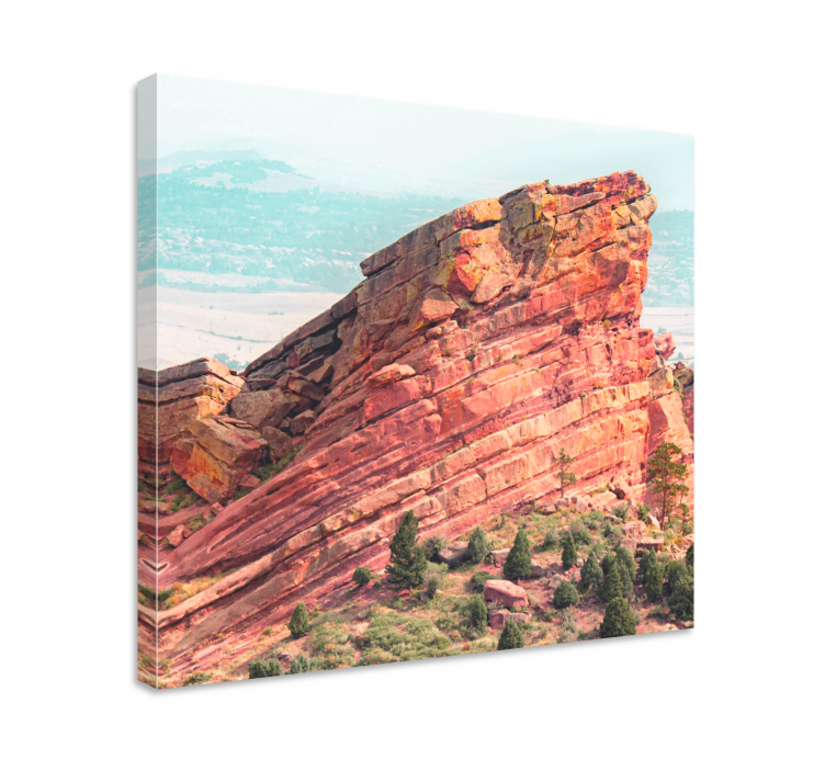 Landscape canvas of majestic rock formation - TenStickers