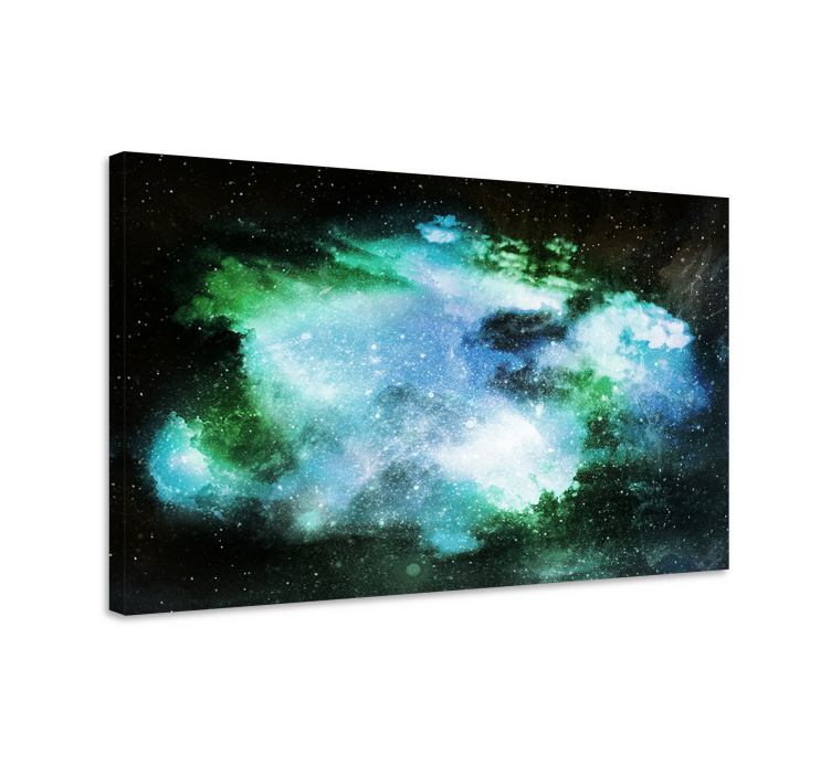 Celestial galaxy landscape landscape canvas - TenStickers