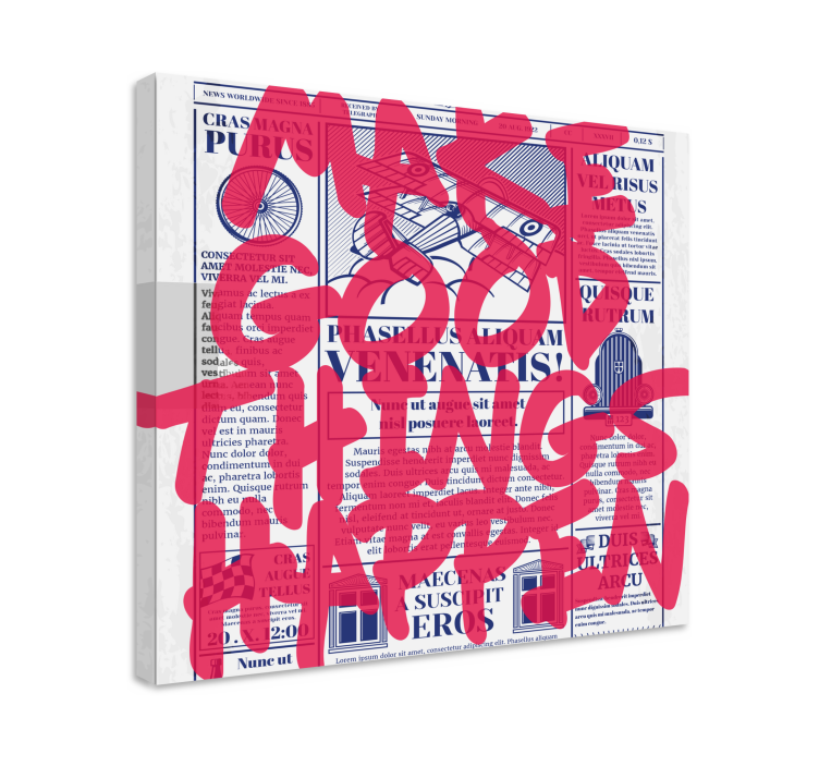 Quote canvas for making good things - TenStickers