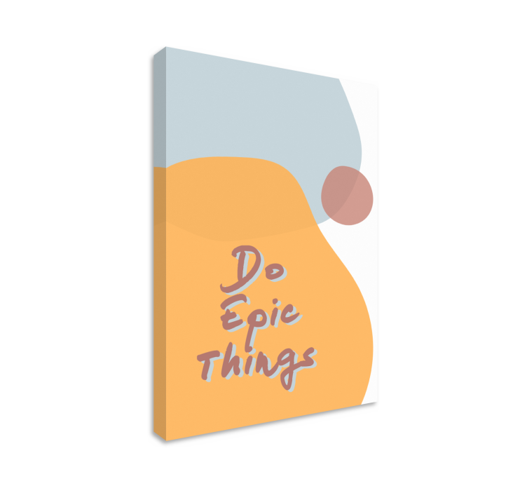 Epic adventures quote canvas - TenStickers