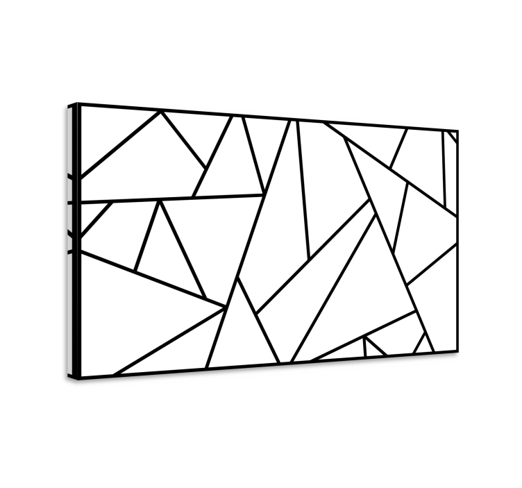 Angular Patterns abstract wall art  1 - TenStickers