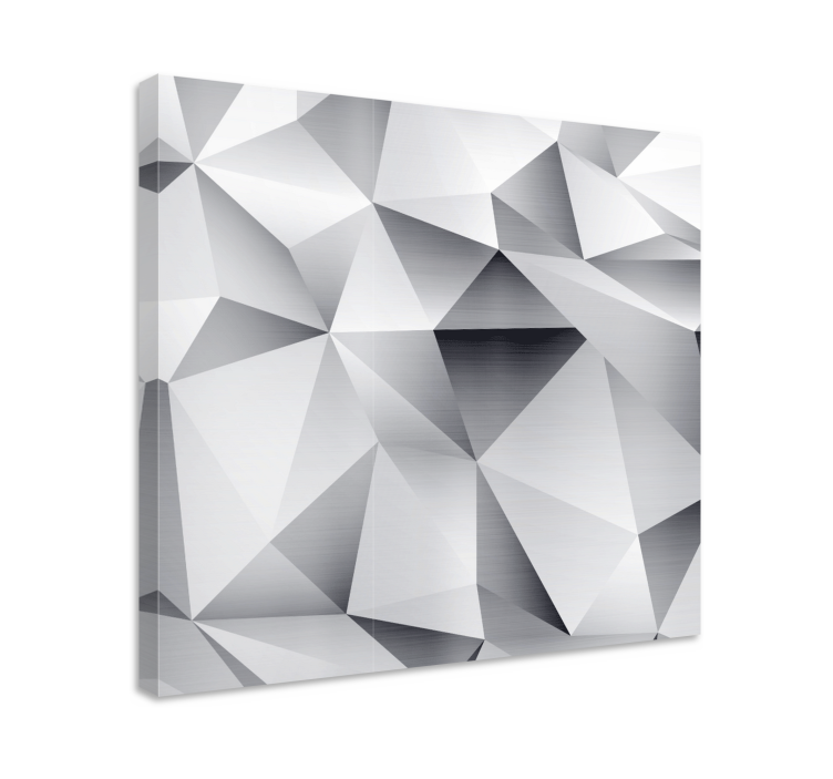 Geometric canvas abstract faceted design - TenStickers