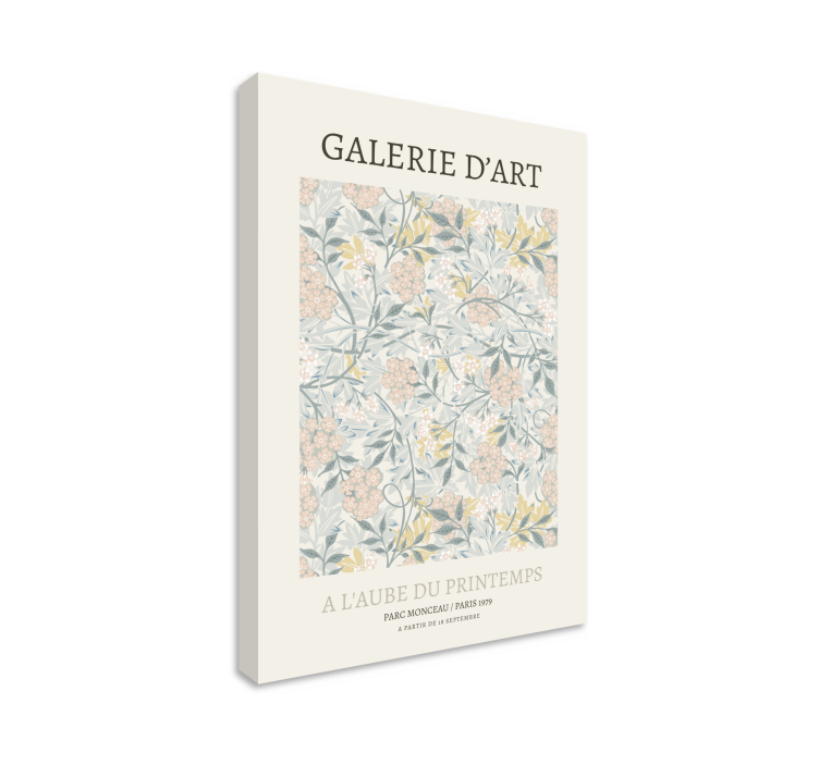 Flowers canvas floral patterns design - TenStickers