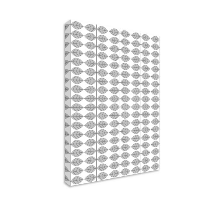 Flowers canvas with leaf pattern design - TenStickers