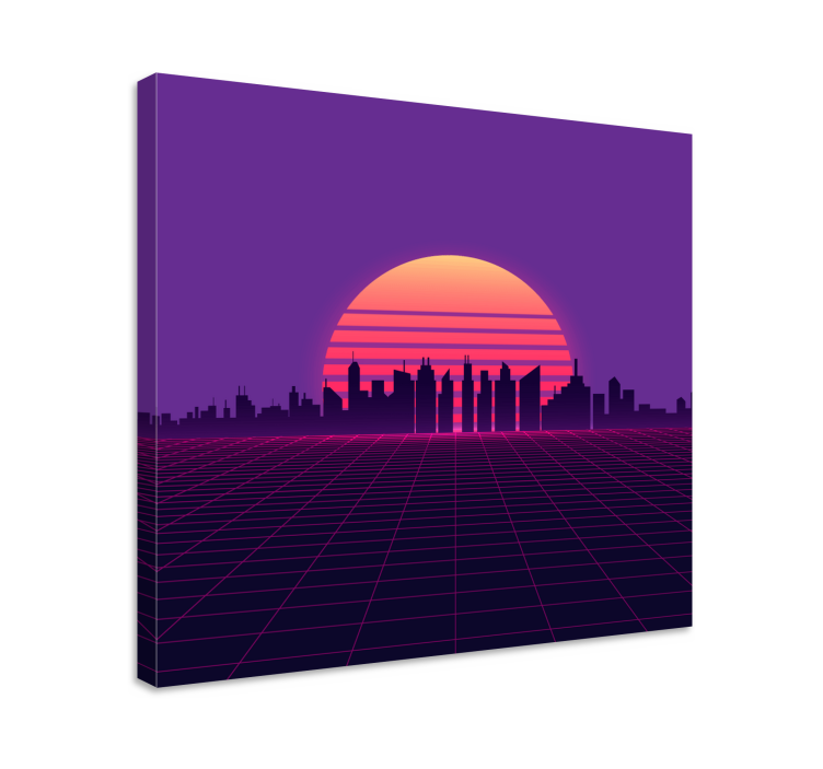 Cityscape wall art advanced urban landscape - TenStickers