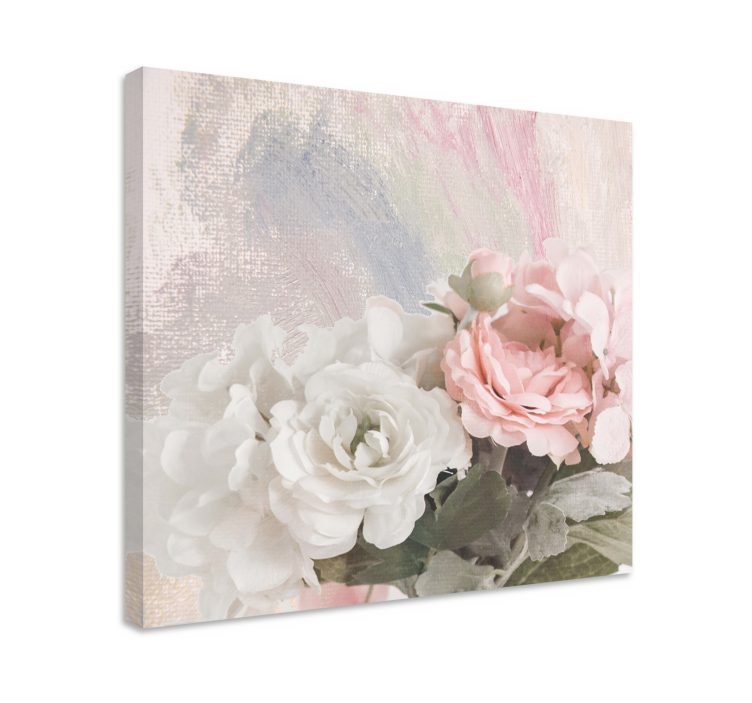 Flowers canvas floral blossom design - TenStickers